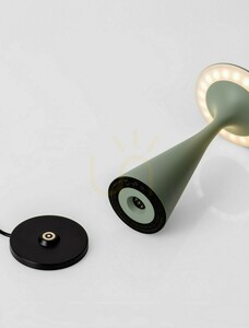 SEVINTO hordozható lámpa LED 2W IP54 szürkészöld 19,7 cm LE75273 Luces Exclusivas small 2