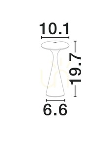SEVINTO hordozható lámpa LED 2W IP54 szürkészöld 19,7 cm LE75273 Luces Exclusivas small 4