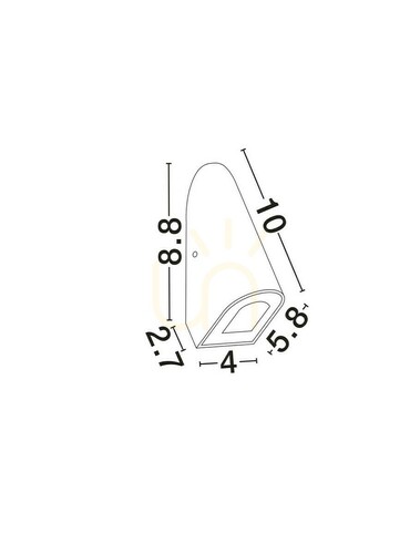 Jelölje be TELVANO kültéri fali lámpa a Luces Exclusivas LE75313-tól