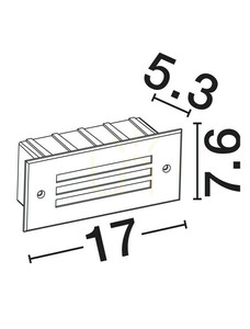 Kültéri falba süllyesztett lámpa SORELIO Luces Exclusivas LE75315 IP65 small 2