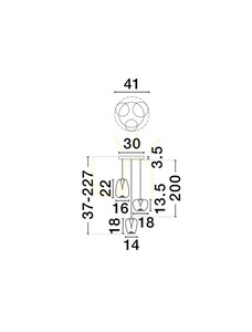 JAREVIA Luces Exclusivas függesztéklámpa LE45122 small 3