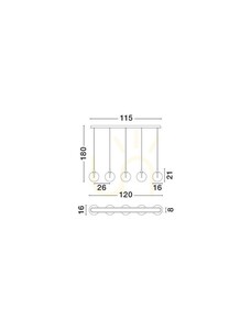 LURVELA Luces Exclusivas függesztéklámpa LE45135 small 3