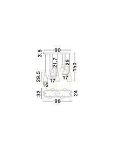 SARDUNO függesztéklámpa Luces Exclusivas LE45141 small 3