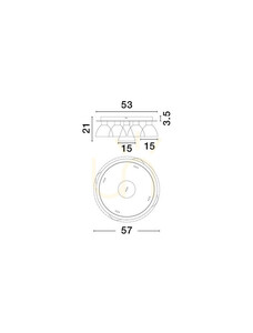 Plafond SARDUNO Luces Exclusivas LE45142 small 3