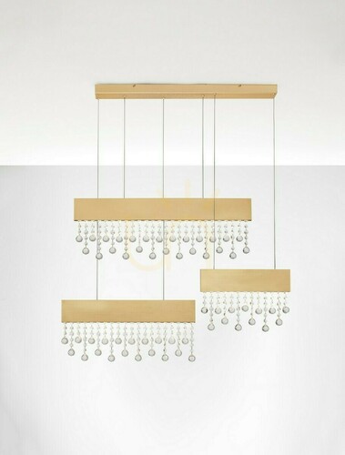 Jelölje be Luces Exclusivas Olevira LE45146 arany LED függőlámpa, 101,2 cm, 84 W
