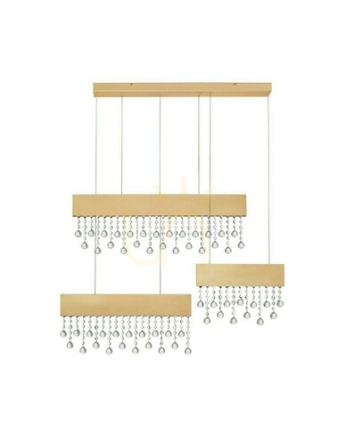 Jelölje be Luces Exclusivas Olevira LE45146 arany LED függőlámpa, 101,2 cm, 84 W