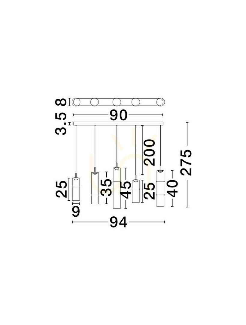 Kijelző SARTANO Luces Exclusivas függesztéklámpa LE45165 SARTANO Luces Exclusivas függesztéklámpa LE45165