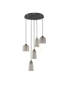 Luces Exclusivas TAVENCO LE45214 rózsaszín-fekete LED függőlámpa 24 W 3000 K small 0