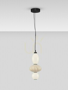 Luces Exclusivas CASURNO LE45221 LED függőlámpa, bézs, 20 cm small 1