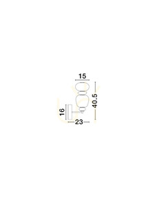 FELANZO Luces Exclusivas fali lámpa LE45242 small 3