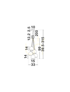 LOREVIO Luces Exclusivas függesztéklámpa LE45259 small 3
