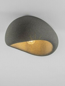 Luces Exclusivas PALINZA LE45328 kő formájú mennyezeti lámpa, E27 max. 12 W, szürke, 40 x 32 cm small 2