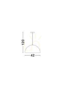 Luces Exclusivas PLONARO LE45346 fekete függőlámpa 42 cm E27 small 2