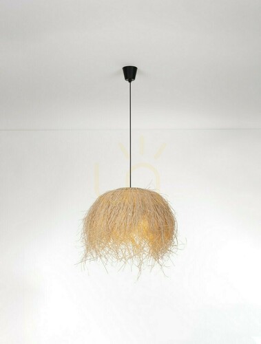 Jelölje be OVINCIA Luces Exclusivas LE45370 függőlámpa natúr rattan 1xE27 65 cm