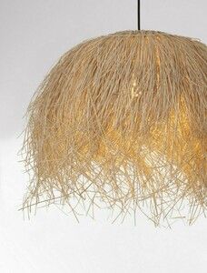 OVINCIA Luces Exclusivas LE45370 függőlámpa natúr rattan 1xE27 65 cm small 2