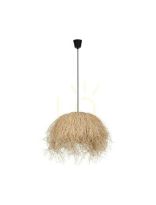 OVINCIA Luces Exclusivas LE45370 függőlámpa natúr rattan 1xE27 65 cm small 0
