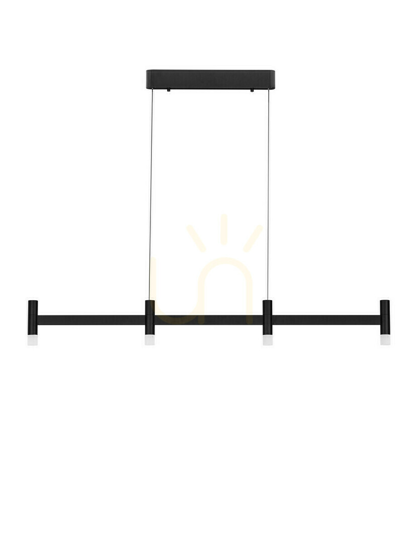 Závěsné LED svítidlo Luces Exclusivas CORVETA LE45428 černé 111 cm 2700 K