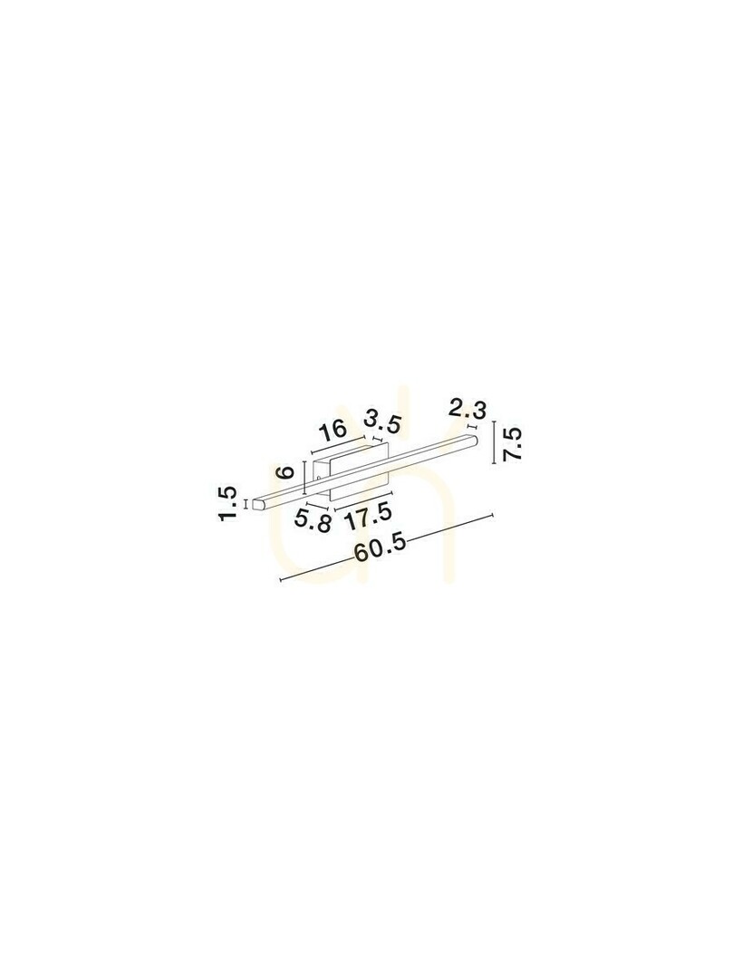 Kijelző ZALENCIO Luces Exclusivas fali lámpa LE45451 ZALENCIO Luces Exclusivas fali lámpa LE45451