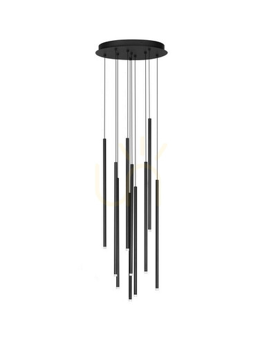 Jelölje be Luces Exclusivas NOVENCIO LE45464 fekete LED függeszték 41 W, 40 cm