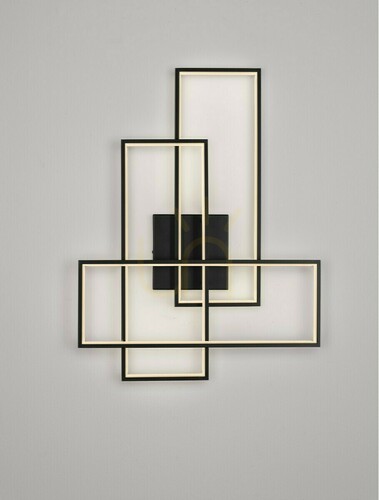 Jelölje be Luces Exclusivas DENVERA LE45478 fekete LED fali lámpa 48 W