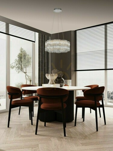 Jelölje be Luces Exclusivas ARIZA LE45851 szürke kristály függőlámpa, LED 34 W, 60 cm