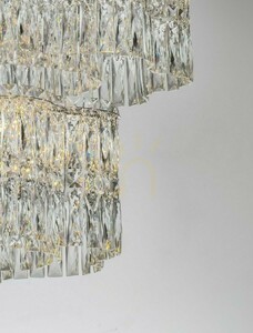 ARIZA kétszintes függeszték, kristály és acél, LED 56 W 3500K 4119 lm, 60 cm, TRIAC-szabályozható, Luces Exclusivas LE45852 small 3