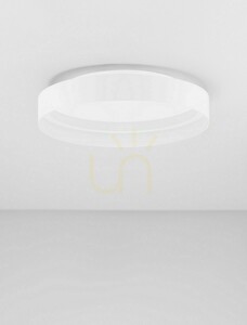 ATECA Luces Exclusivas LE45888 LED mennyezeti lámpa Ø 45 cm, 49W 2385lm 2700-4000K, TRIAC-dimmelhető, matt fehér small 1