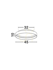ATECA Luces Exclusivas LE45888 LED mennyezeti lámpa Ø 45 cm, 49W 2385lm 2700-4000K, TRIAC-dimmelhető, matt fehér small 5