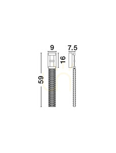 Luces Exclusivas CAMBRIL LE45971 LED fali lámpa, arany és fekete, 9 W 3000 K, 59 cm small 5