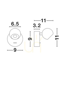 Aranyszínű LED-es fali lámpa PUCARANI Luces Exclusivas LE46135 6 W small 8