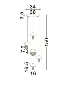 TARREGA Luces Exclusivas függesztéklámpa LE46172 5 TARREGA Luces Exclusivas függesztéklámpa LE46172 small 5