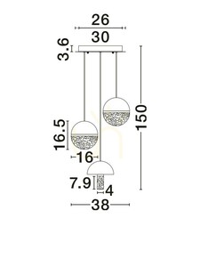 TARREGA Luces Exclusivas függesztéklámpa LE46184 1 TARREGA Luces Exclusivas függesztéklámpa LE46184 small 1