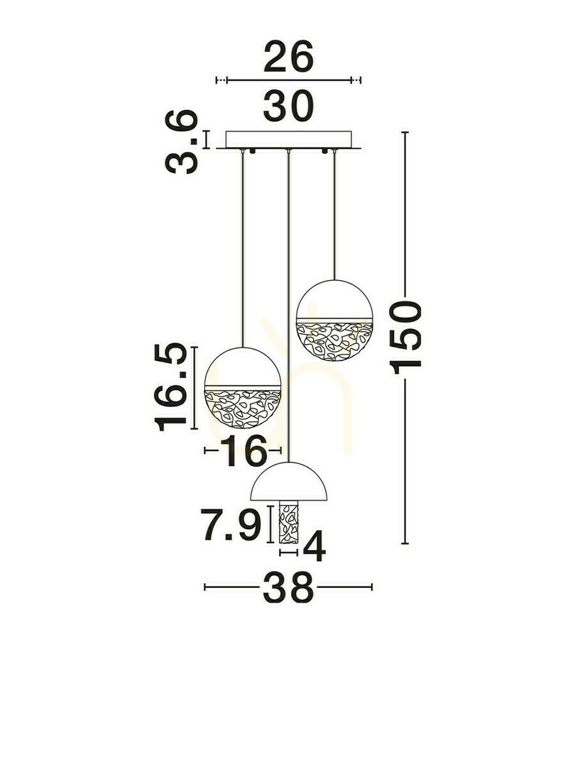 Kilátás TARREGA Luces Exclusivas függesztéklámpa LE46184 TARREGA Luces Exclusivas függesztéklámpa LE46184