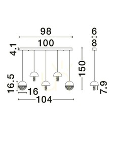 TARREGA Luces Exclusivas függesztéklámpa LE46187 3 TARREGA Luces Exclusivas függesztéklámpa LE46187 small 3