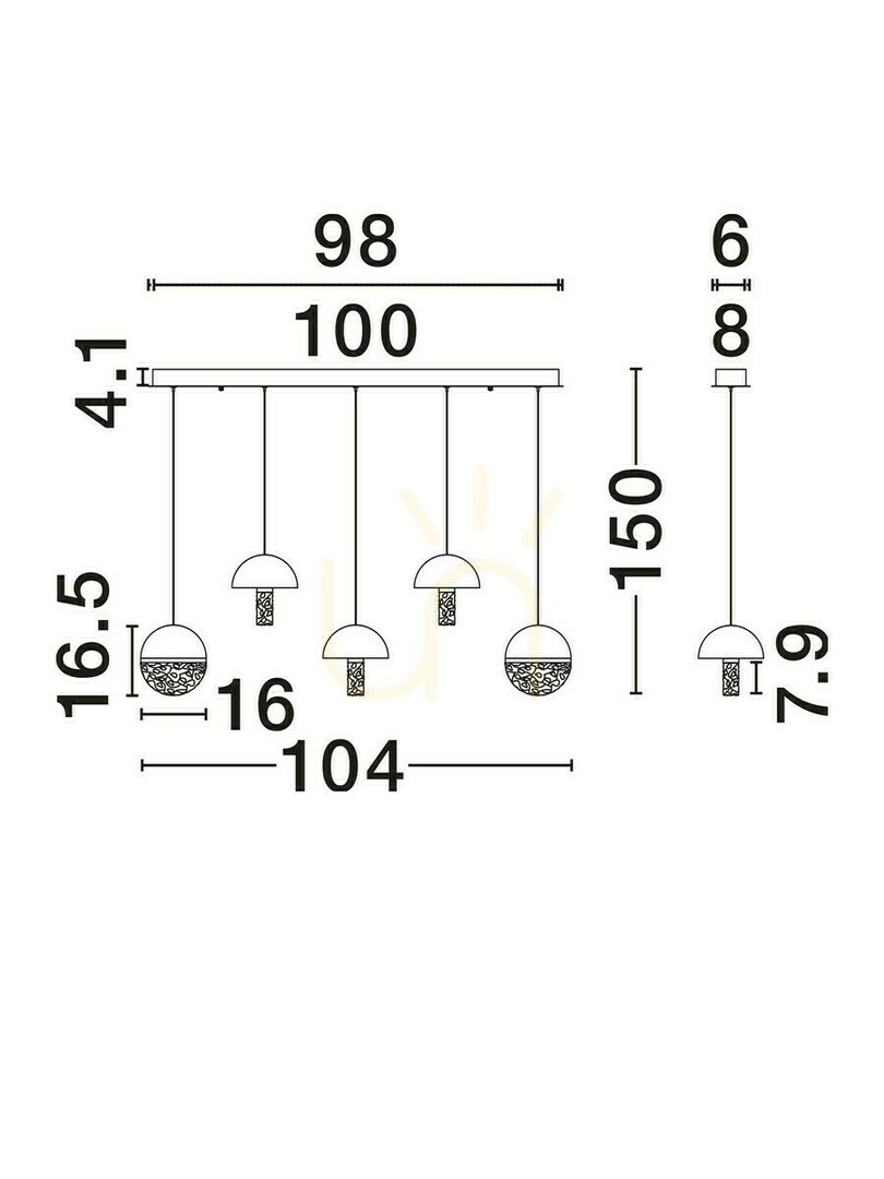 Előnézet TARREGA Luces Exclusivas függesztéklámpa LE46188 TARREGA Luces Exclusivas függesztéklámpa LE46188
