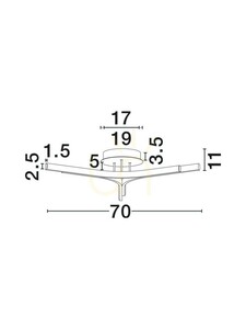 Luces Exclusivas UJUE LE46226 LED mennyezeti lámpa, fekete, 70 cm, 29 W, 3000 K small 6