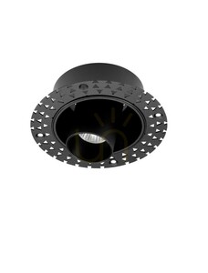 Luces Exclusivas CARBAL LE62207 fekete, perem nélküli süllyesztett LED spotlámpa 10 W 2700 K small 0