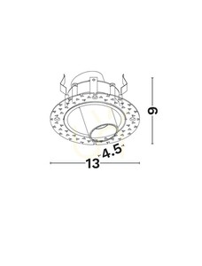 Luces Exclusivas CARBAL LE62207 fekete, perem nélküli süllyesztett LED spotlámpa 10 W 2700 K small 2