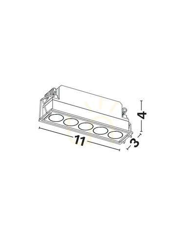 Jelölje be CARCAIX Luces Exclusivas mennyezeti háló LE62223