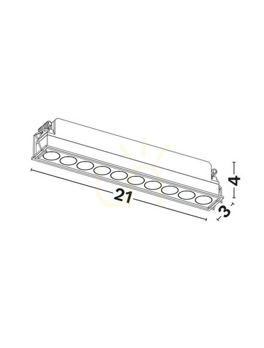 Jelölje be CARCAIX Luces Exclusivas mennyezeti háló LE62226