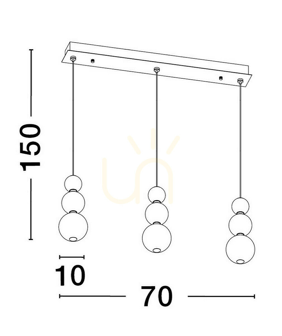 Kijelző ADAN Luces Exclusivas függesztéklámpa LE43213 ADAN Luces Exclusivas függesztéklámpa LE43213