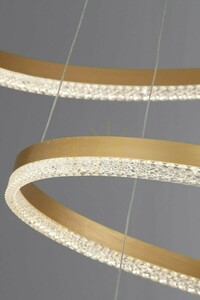 Luces Exclusivas ACACIO LE43558 LED függőlámpa, három gyűrű, aranyszínű, 80 cm small 2