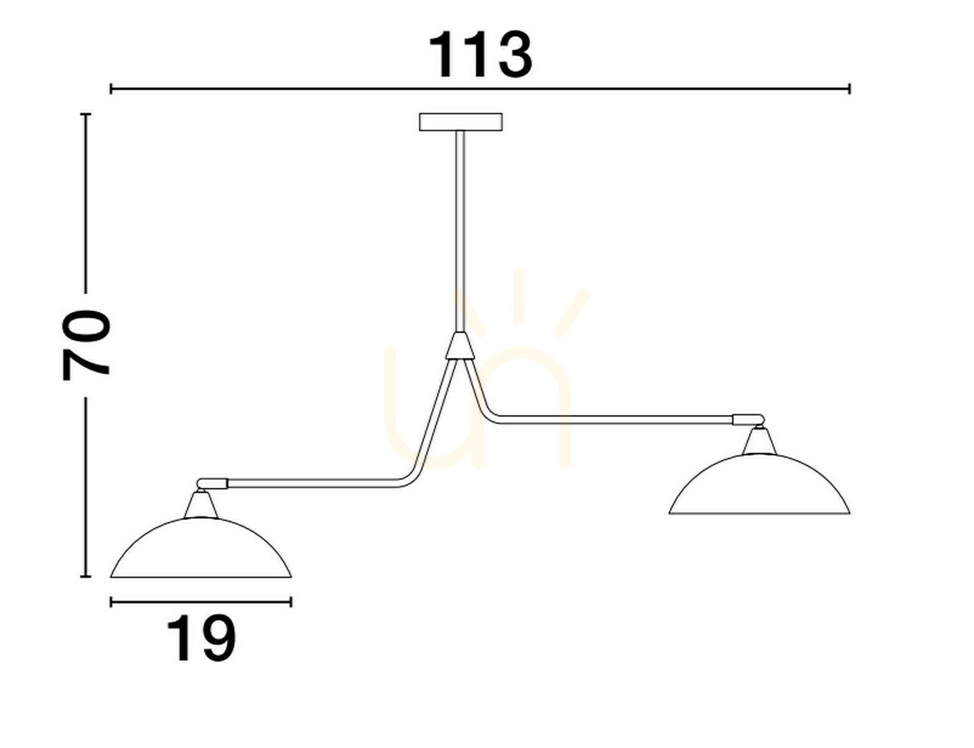 Kilátás BAMORE Luces Exclusivas függesztéklámpa LE43707 BAMORE Luces Exclusivas függesztéklámpa LE43707