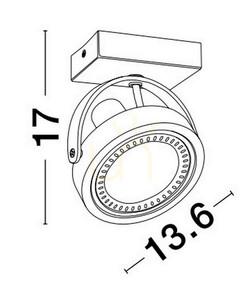 Luces Exclusivas ACASICO LE61629 mennyezeti spotlámpa, fekete, 1×AR111 small 1