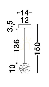 CUYO Luces Exclusivas függesztéklámpa LE44210 small 3
