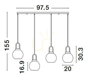 BANES Luces Exclusivas függőlámpa LE42654 small 5