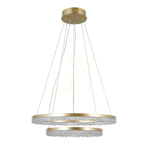 Jelölje be Italux Barlo LED függőlámpa aranysárga 60 cm PND-34526-2L-GD