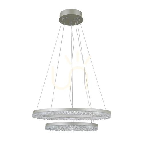 Jelölje be Italux LED függőlámpa ezüst 60 cm 36W PND-34526-2L-SILV