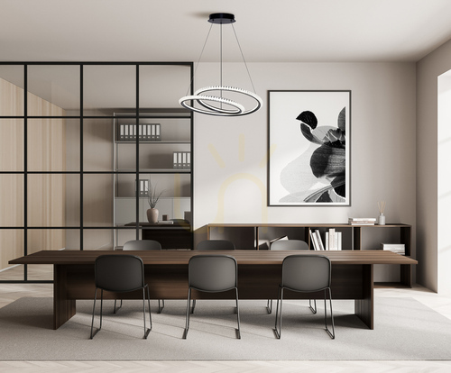 Jelölje be Italux Kortia LED függőlámpa fekete 48 cm PND-64873-BK