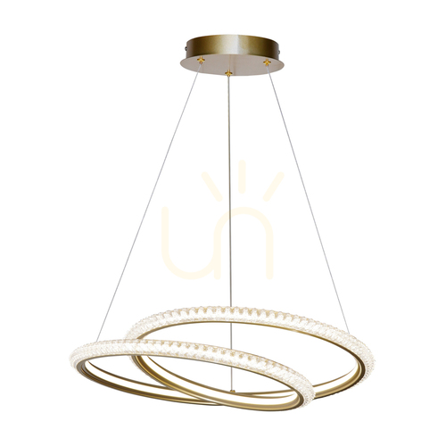 Jelölje be Italux Kortia LED függőlámpa arany 48 cm PND-64873-GD